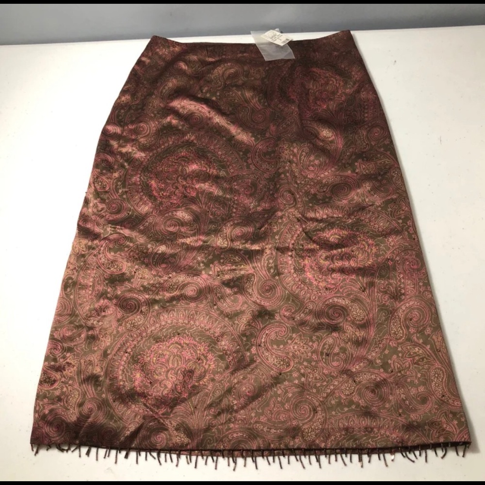 NWT Ann Taylor Loft Silk Skirt Size 2